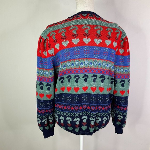 Vintage Elegance Seiler Sweater Womens Cardigan Wool Blend Heavy Knit Large? - Picture 4 of 12